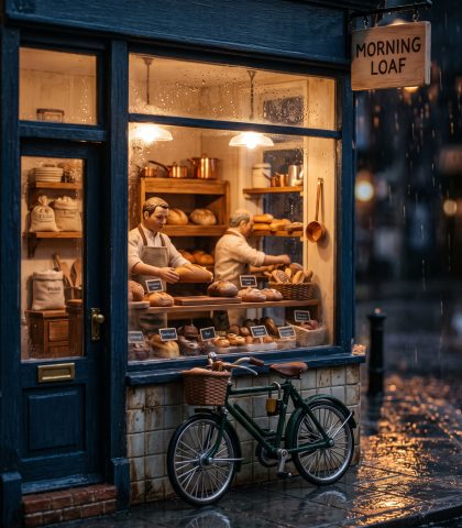Tiny Bakery Window Nano Banana 2 Prompt