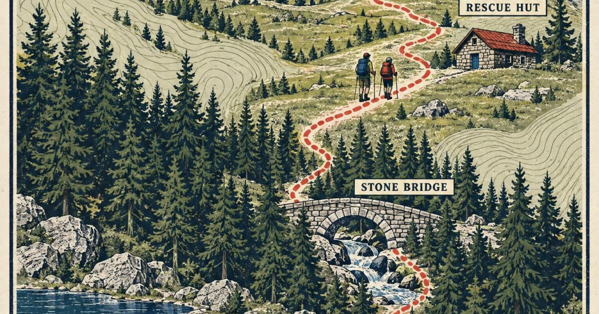 Trail Map Poster GPT Image 2.5 Prompt