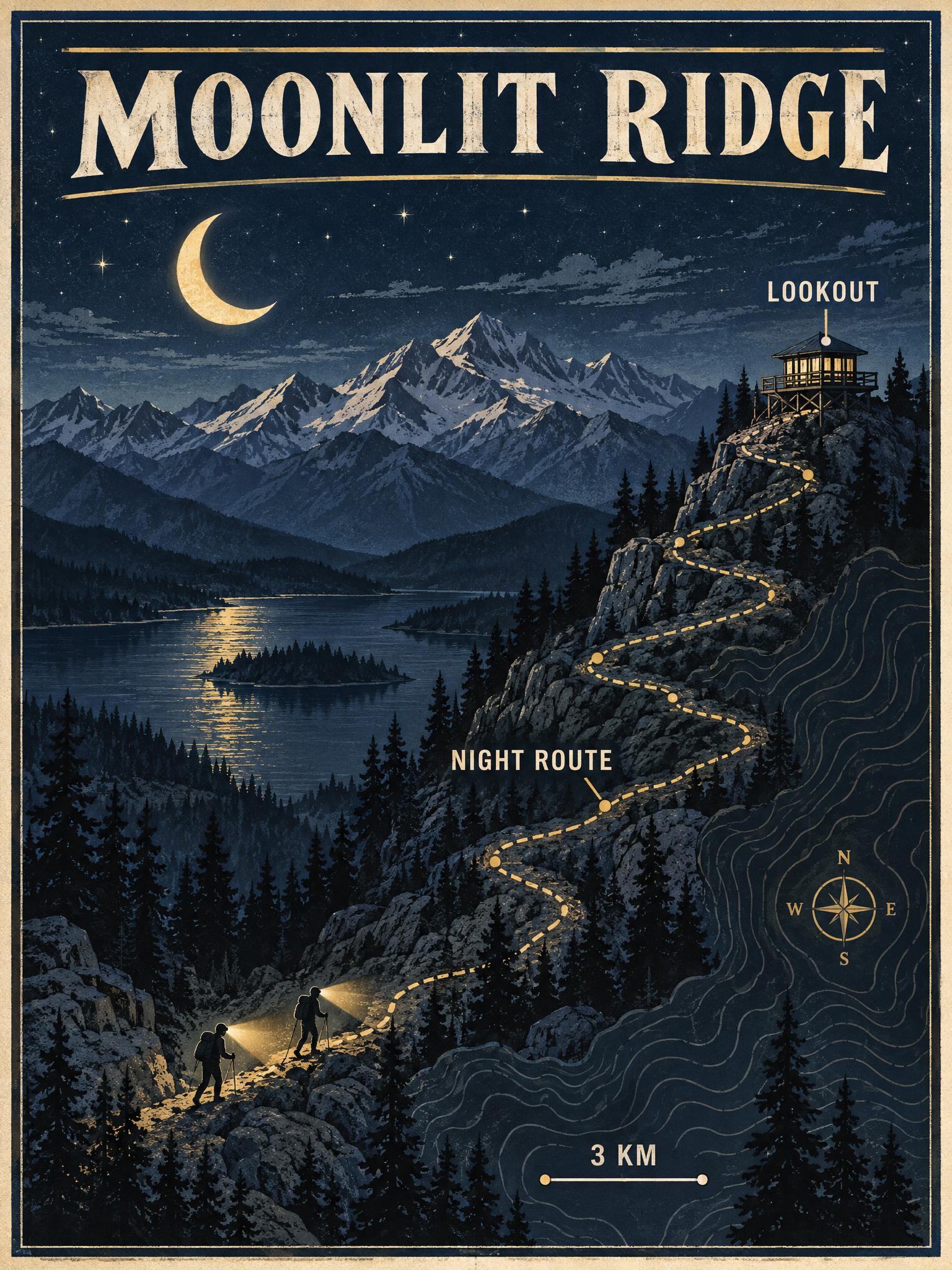 Moonlit Ridge night route map generated with GPT Image 2.5