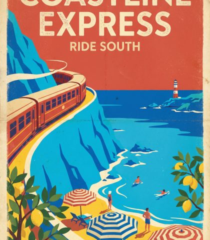 Coastline Train Nano Banana Pro Prompt