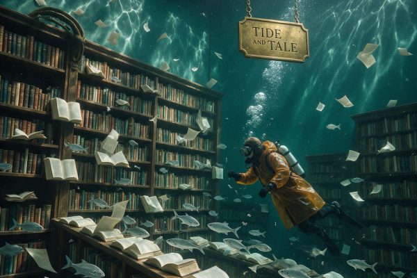 Underwater Bookstore Seedream 5.0 Pro Prompt