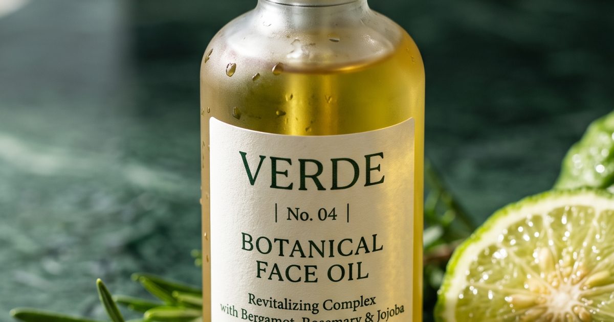 Botanical Face Oil Nano Banana 2 Prompt