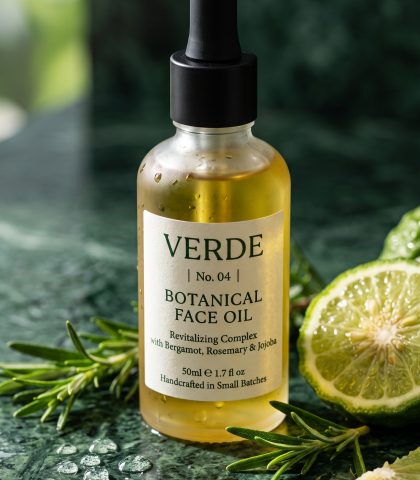 Botanical Face Oil Nano Banana 2 Prompt