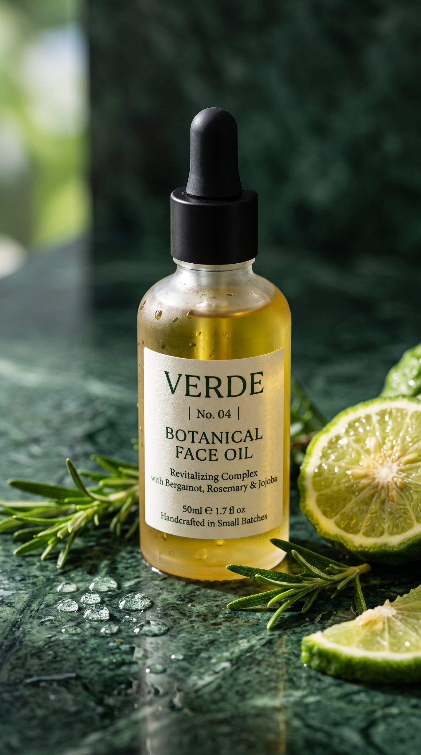 Botanical Face Oil Nano Banana 2 prompt beauty product campaign