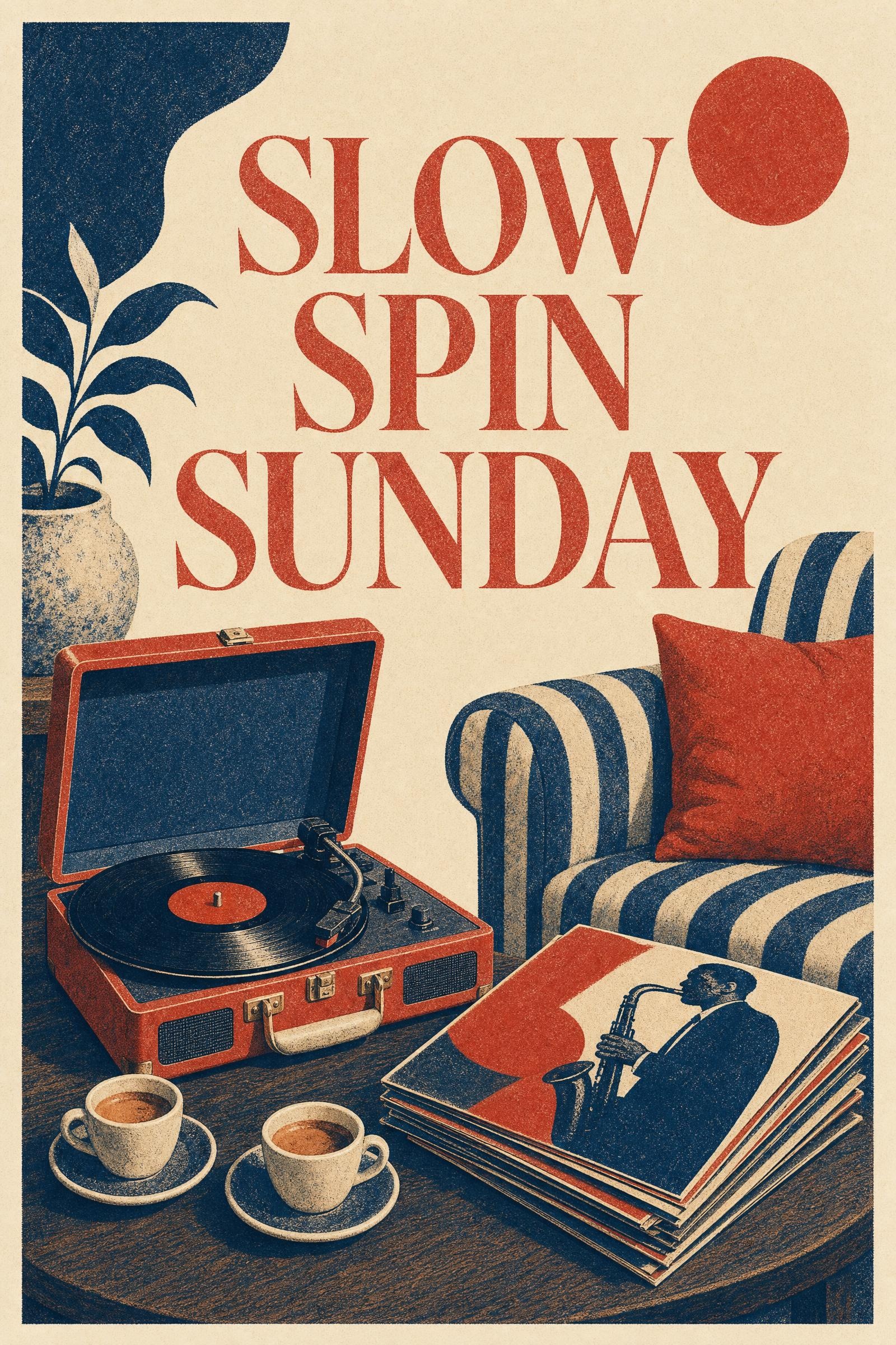 Risograph vinyl club poster created with GPT Image 2
